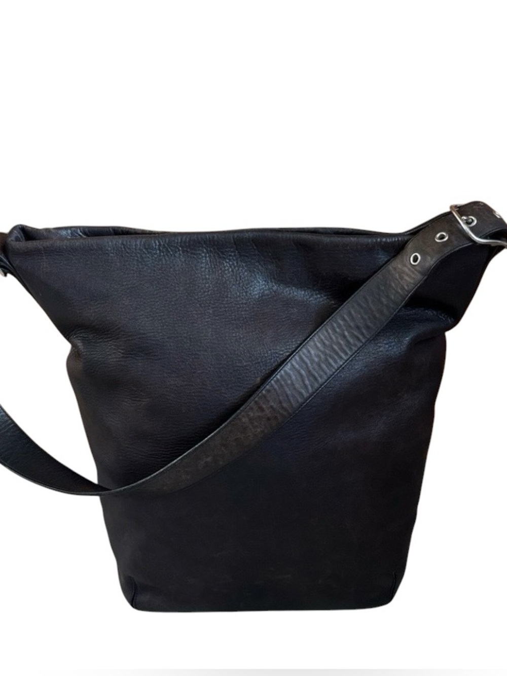Vintage Coach 9151 Legacy Bucket Shoulder Hobo Leather Bag Black Distressed